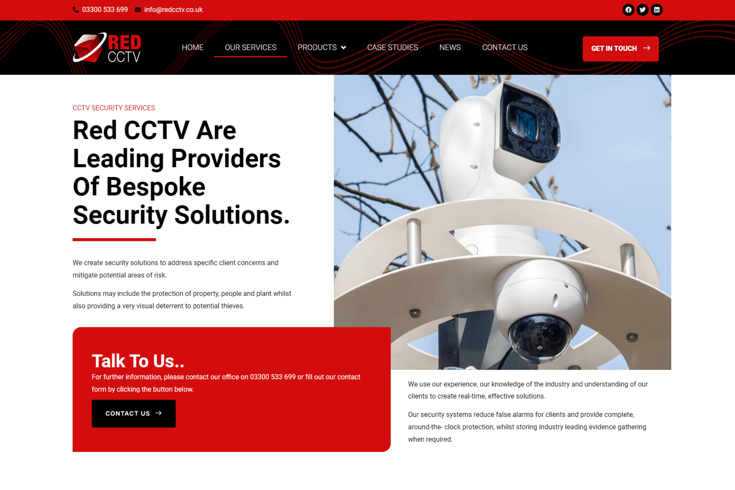 Web Design Red CCTV services