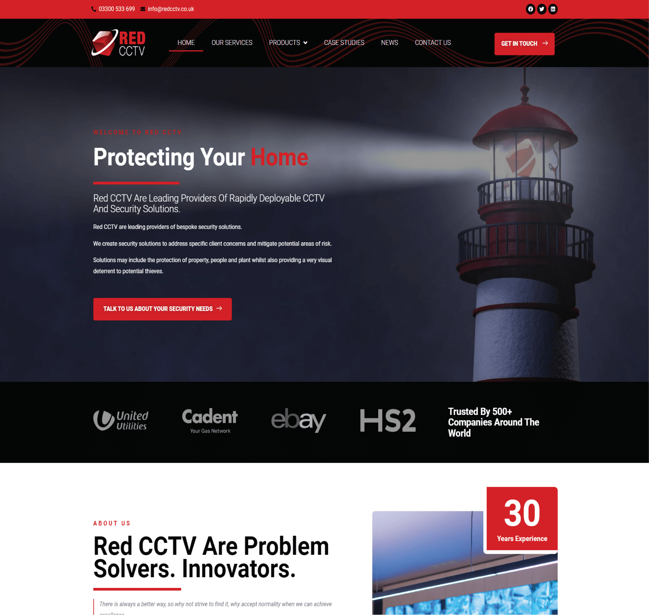 Website design Red CCTV